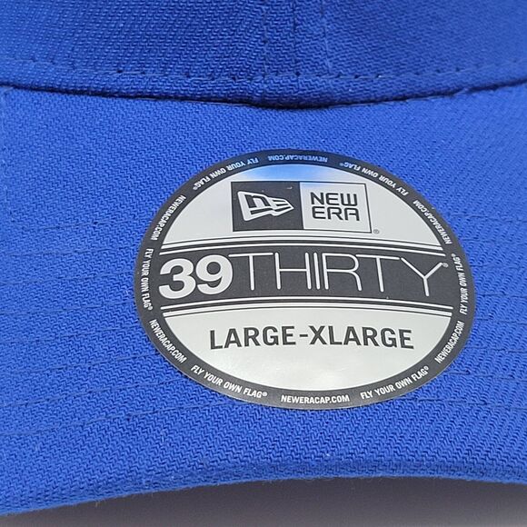 New Era Unisex Adult Large XL 39Thirty Hat Stretch Fit Blue Blank Cap - Picture 2 of 10